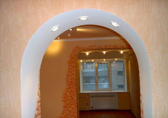 Чем отделать арку из гипсокартона: штукатуркой, декоративным камнем и другими материалами с фото