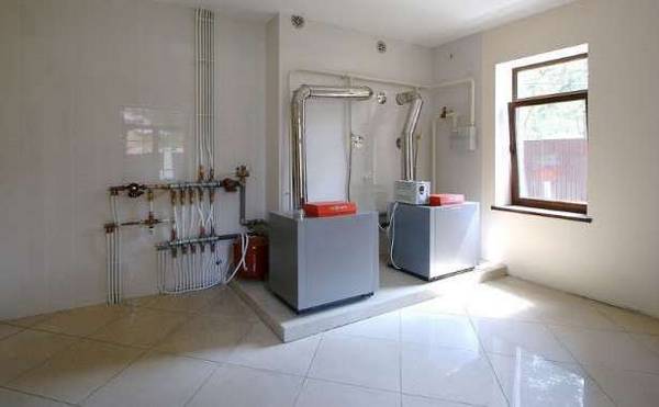Газовое отопление в загородном частном доме - фото