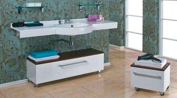 Современный облик ванной комнаты: выбираем мебель для ванной - фото